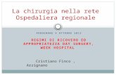 La chirurgia nella rete Ospedaliera regionale