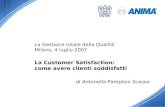 La Gestione totale della Qualità Milano, 4 luglio 2007