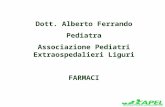 Dott. Alberto Ferrando Pediatra Associazione Pediatri Extraospedalieri Liguri FARMACI