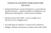 FORMA  DI  GOVERNO PARLAMENTARE ITALIANA
