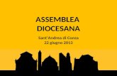 ASSEMBLEA  DIOCESANA Sant’Andrea di Conza 22 giugno 2013