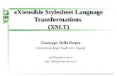 eXtensible Stylesheet Language Transformations  (XSLT)