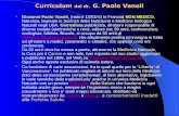 Curriculum  del dr.  G. Paolo Vanoli