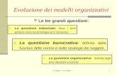 Evoluzione dei modelli organizzativi