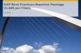 SAP Best Practices Baseline Package  V1.605  per l'Italia