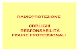 Radioprotezione  Obblighi  responsabilità figure  professionali