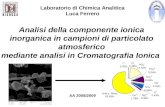 Laboratorio di Chimica Analitica Luca Ferrero AA 2008/2009