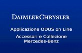 Applicazione ODUS on Line Accessori e Collezione Mercedes-Benz