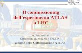 Il commissioning dell’esperimento ATLAS  a LHC