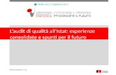 L’audit  di qualità all’Istat: esperienze consolidate e spunti per il futuro