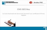 CNS GEO  Key la Carta Nazionale dei Servizi dei Geometri con certificato di Firma Digitale
