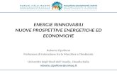 ENERGIE RINNOVABILI NUOVE PROSPETTIVE ENERGETICHE ED ECONOMICHE
