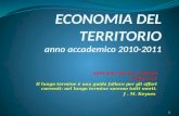 ECONOMIA DEL TERRITORIO anno accademico 2010-2011