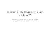 Lezione di diritto processuale civile pp7
