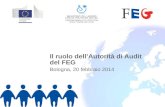 Il ruolo dell’Autorità  di  Audit del  FEG