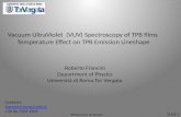 Vacuum UltraViolet   (VUV)  Spectroscopy of  TPB  films
