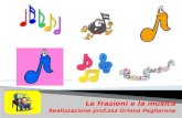 Le frazioni e la musica Realizzazione prof.ssa  O riana Pagliarone
