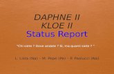 DAPHNE II KLOE II Status Report