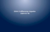 DSM-5 differenze rispetto  DSM-IV TR