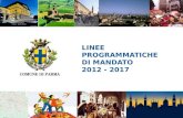 LINEE  PROGRAMMATICHE  DI MANDATO 2012 - 2017