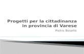 Progetti per la cittadinanza in provincia di Varese