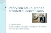 Intervista ad un grande architetto: Renzo Piano