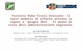 Ing. Federico  Blasevich Regione Lazio - Area Trasporto Ferroviario e ad Impianti Fissi
