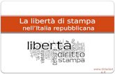 La libertà  di  stampa  nell’Italia repubblicana