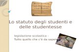 Lo statuto degli studenti e delle studentesse