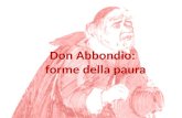 Don  Abbondio :   forme della paura