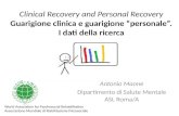 Antonio Maone Dipartimento di Salute Mentale ASL Roma/A