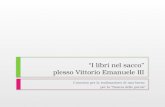 “I libri nel sacco” plesso Vittorio Emanuele III