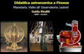 Didattica astronomica  a Firenze