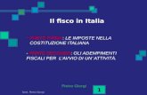 PARTE PRIMA :  LE IMPOSTE NELLA COSTITUZIONE ITALIANA