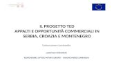 IL PROGETTO TED APPALTI E OPPORTUNITÀ COMMERCIALI IN SERBIA, CROAZIA E MONTENEGRO