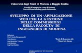 Università degli Studi di Modena e Reggio Emilia Facoltà di Ingegneria - Sede di Modena