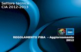 REGOLAMENTO FIBA   - Aggiornamento  2012