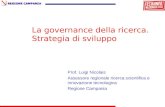 La governance della ricerca. Strategia di sviluppo