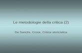 Le metodologie della critica (2)
