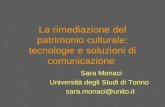 La rimediazione del patrimonio culturale: tecnologie e soluzioni di comunicazione