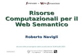 Risorse Computazionali per il Web Semantico
