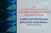 FIP Comitato Provinciale Brescia Corso Aggiornamento Minibasket Brescia 22 marzo