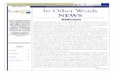 Newsletter "In other Words" n.5/marzo 2012