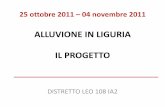 Il distretto IA2 e le alluvioni del 2011 in Liguria