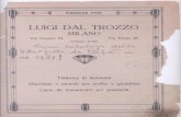 Luigi Dal Trozzo - Catalogo storico