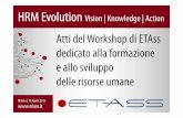 HRM Evolution - il seminario sulla formazione e la gestione delle risorse umane di ETAss