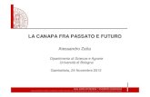 LA CANAPA FRA PASSATO E FUTURO - Dott. A. Zatta