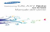 Manuale SAMSUNG Galaxy Note