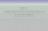 Report 1 - Analisi socio-economica delle province del Lazio per una nuova Regione