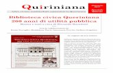 Catalogo della mostra Biblioteca Civica Queriniana: 260 anni di utilità pubblica